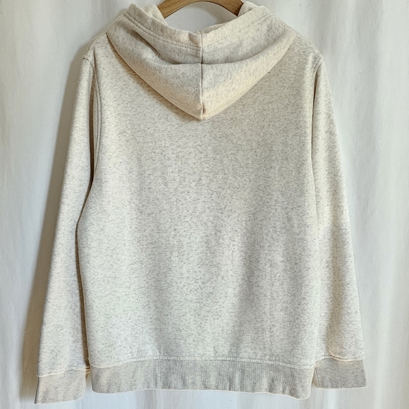 Tommy Hilfiger New York Beige Heathered Oat Milk Foil Fleece Hoodie - Picture 9 of 16